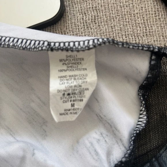 Faith and Joy Flowy Skirt Gray/Black with Mesh Size Medium - Picture 4 of 4